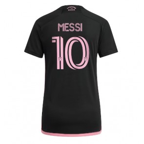 Inter Miami Lionel Messi #10 kläder Kvinnor 2023-24 Bortatröja Kortärmad